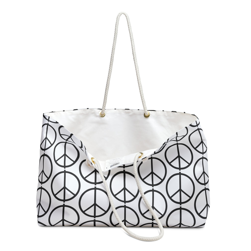 Peace Symbol Weekender Bag
