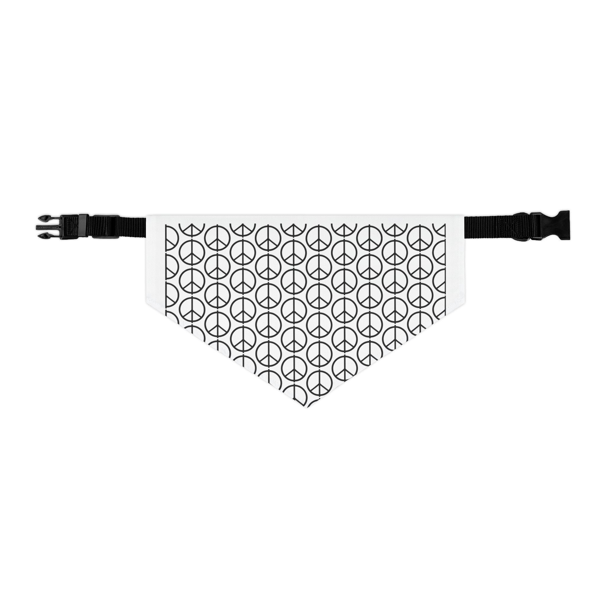 Peace Sign Pet Bandana Collar