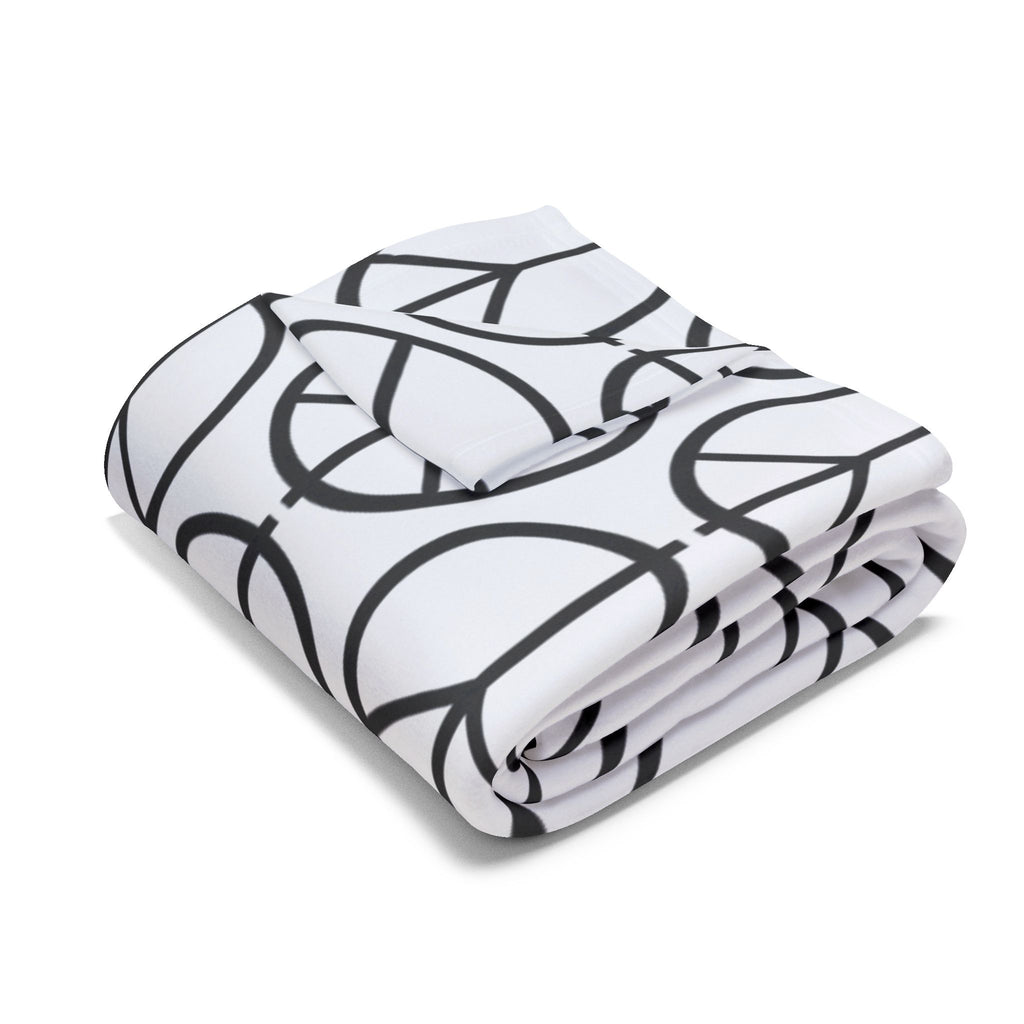 Peace Symbol Arctic Fleece Blanket