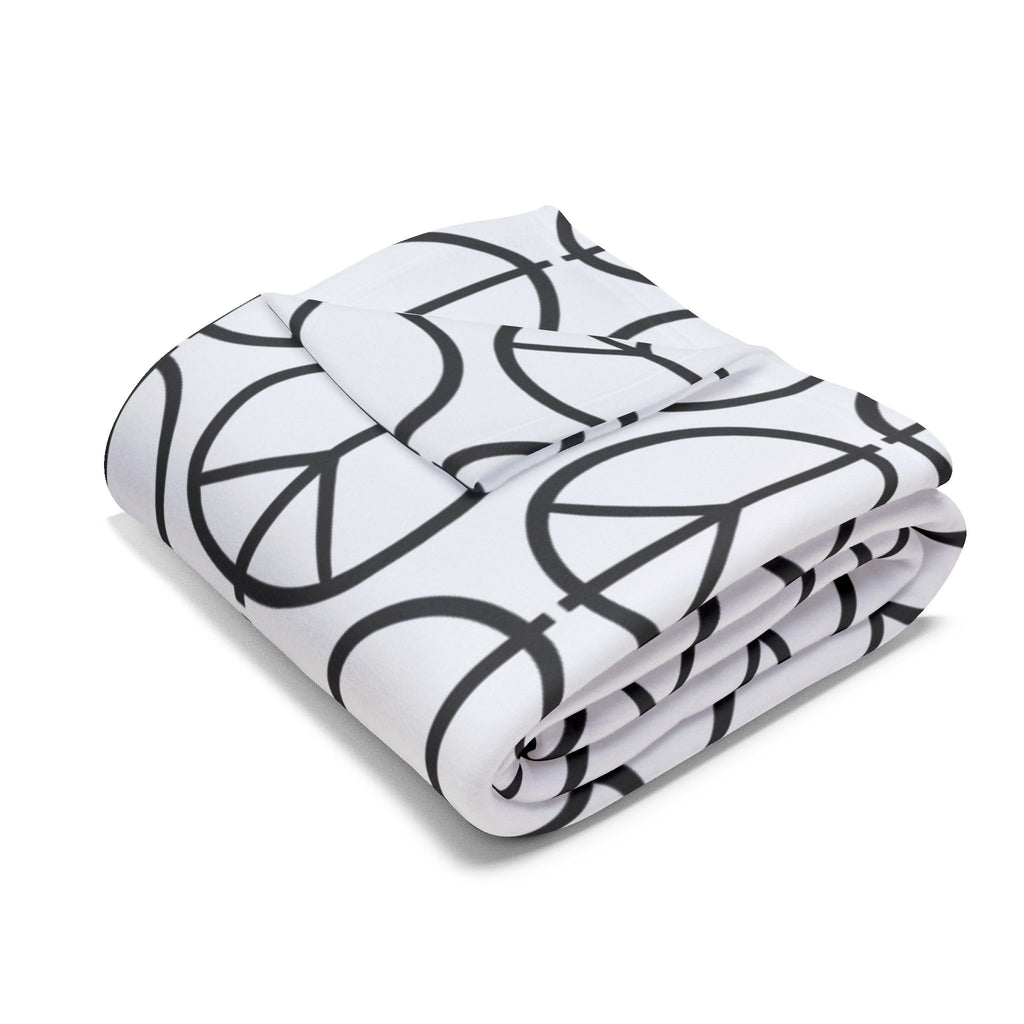 Peace Symbol Arctic Fleece Blanket