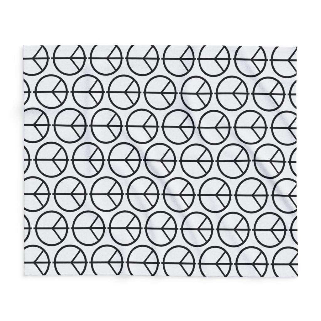 Peace Symbol Arctic Fleece Blanket