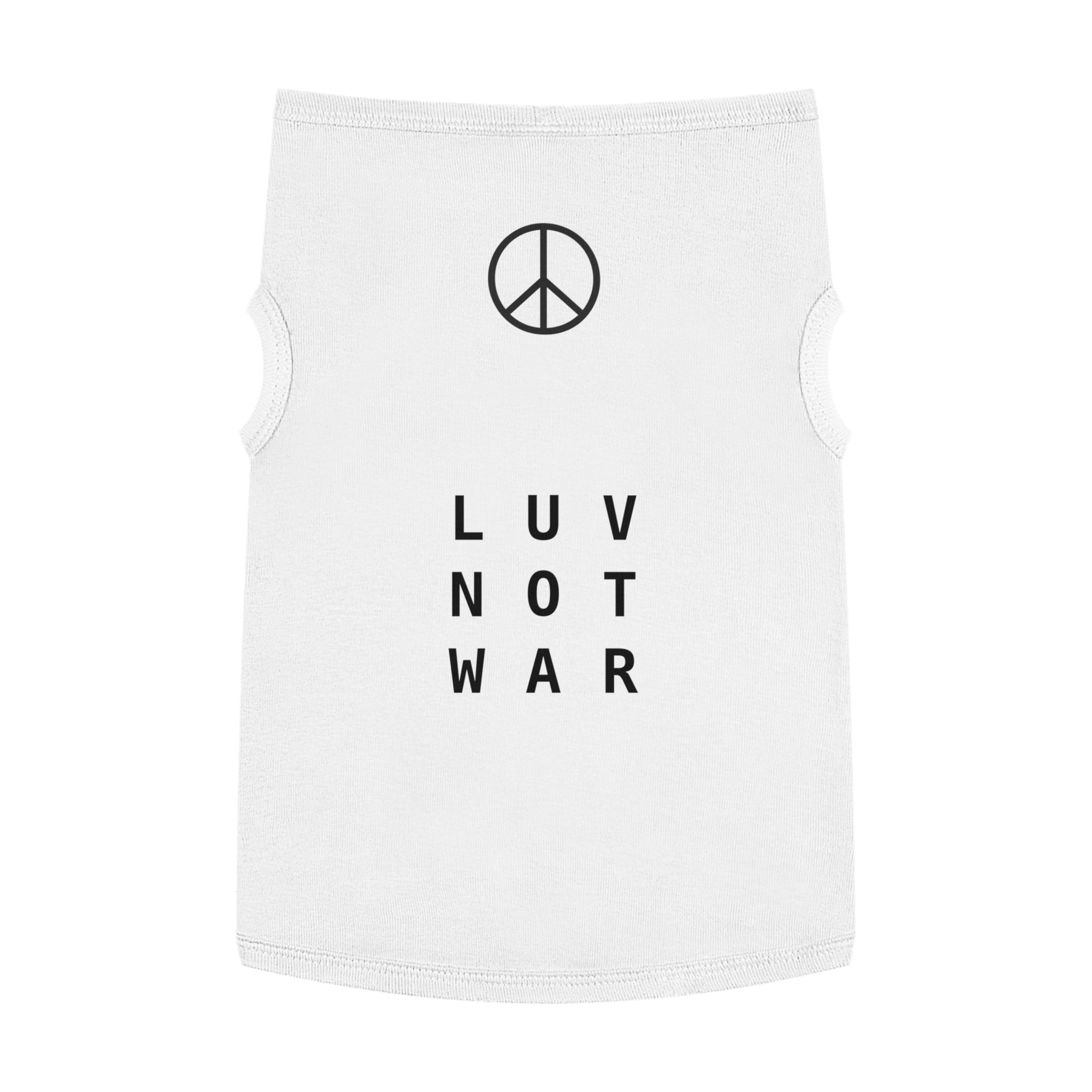 LUV NOT WAR - Pet Tank Top