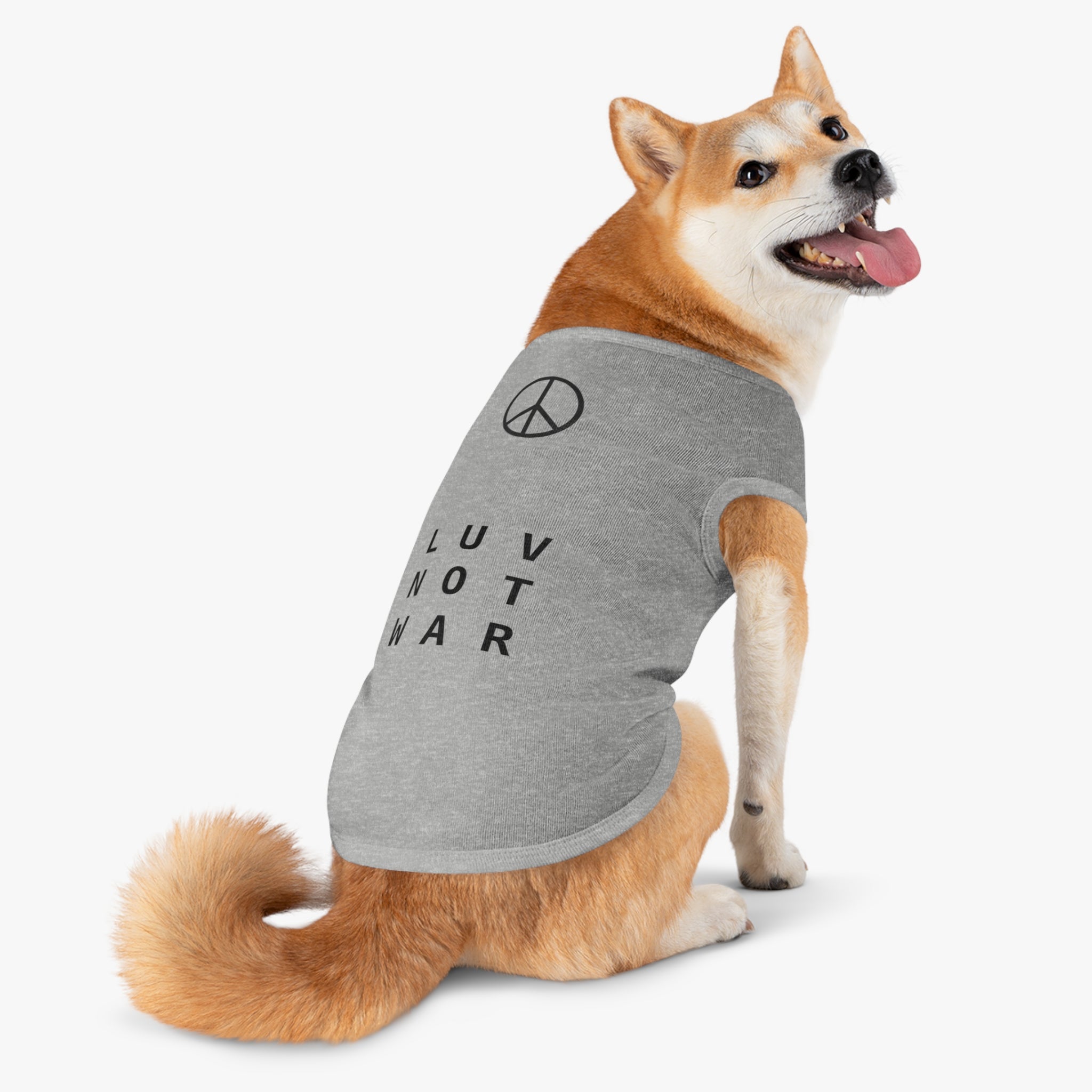 LUV NOT WAR - Pet Tank Top