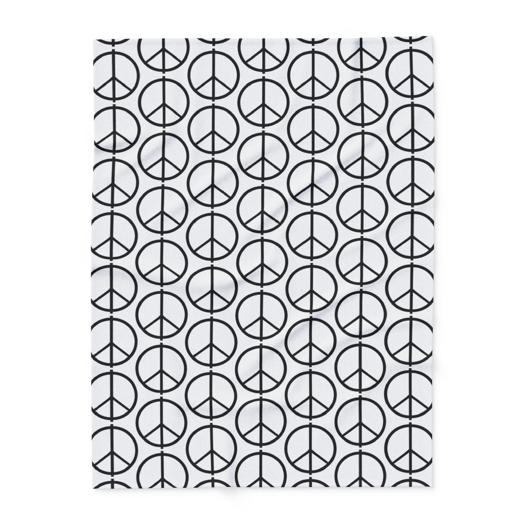 Peace Symbol Arctic Fleece Blanket