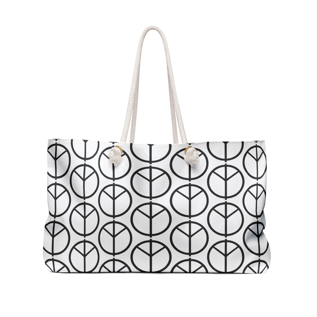 Peace Symbol Weekender Bag