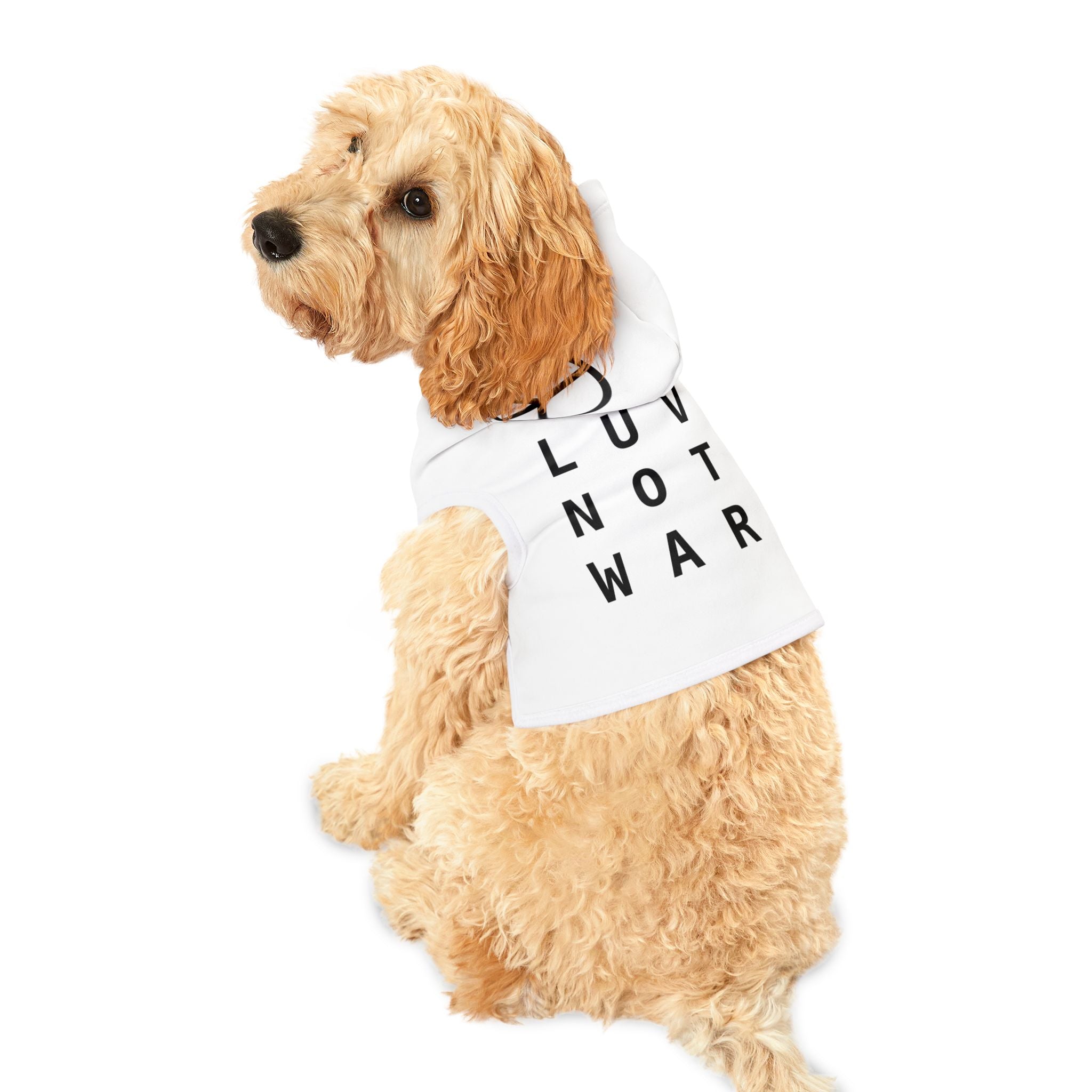 LUV NOT WAR Pet Hoodie