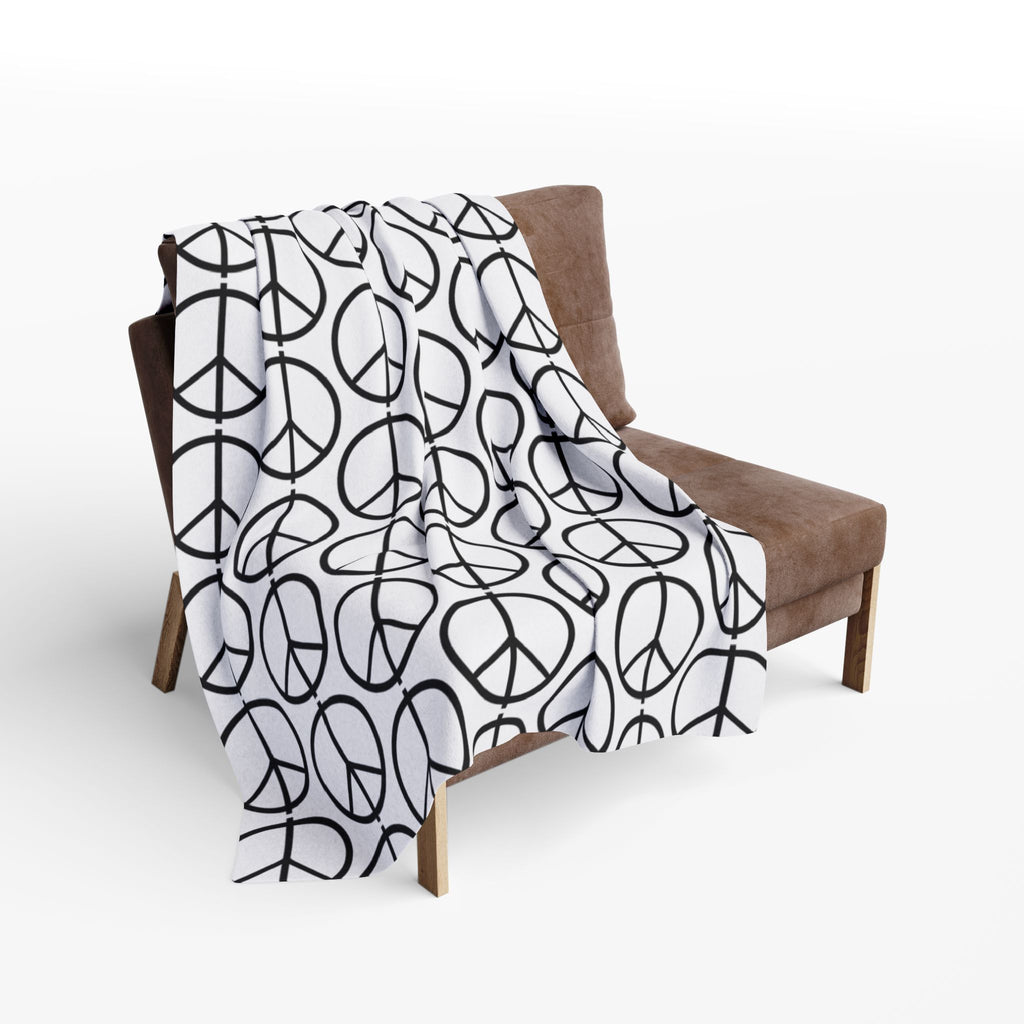 Peace Symbol Arctic Fleece Blanket