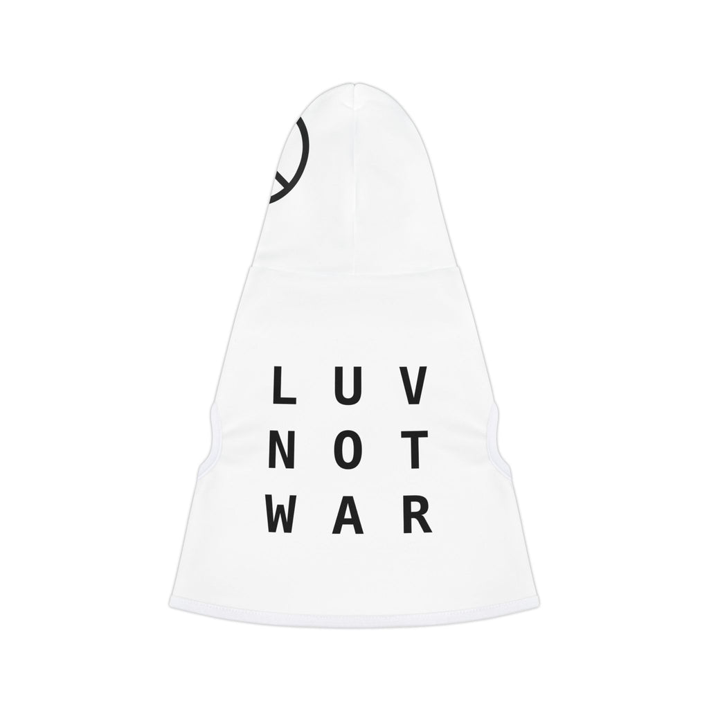 LUV NOT WAR Pet Hoodie