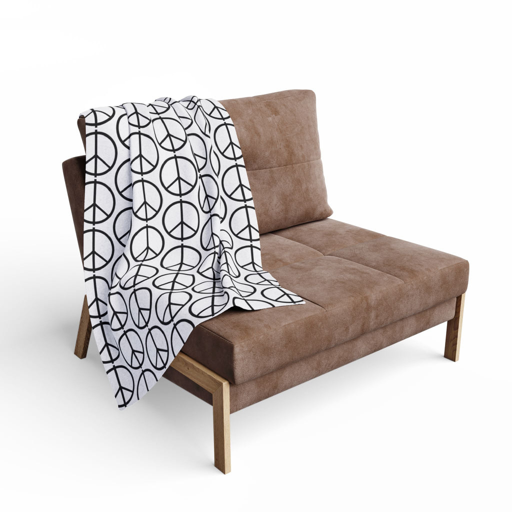 Peace Symbol Arctic Fleece Blanket