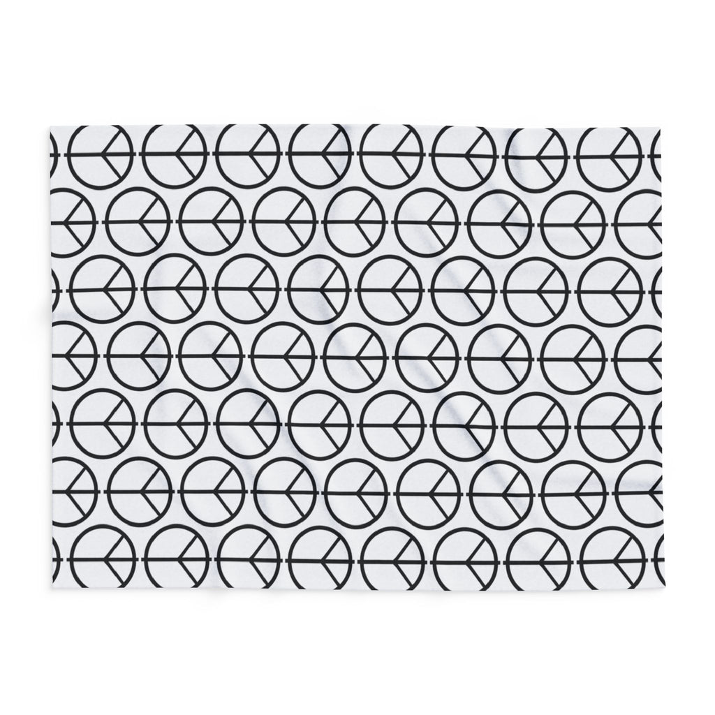 Peace Symbol Arctic Fleece Blanket