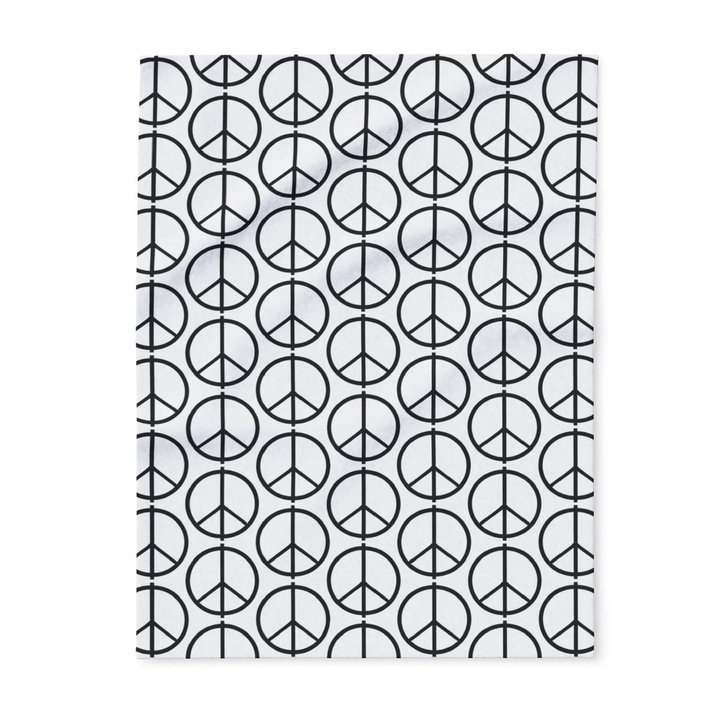 Peace Symbol Arctic Fleece Blanket