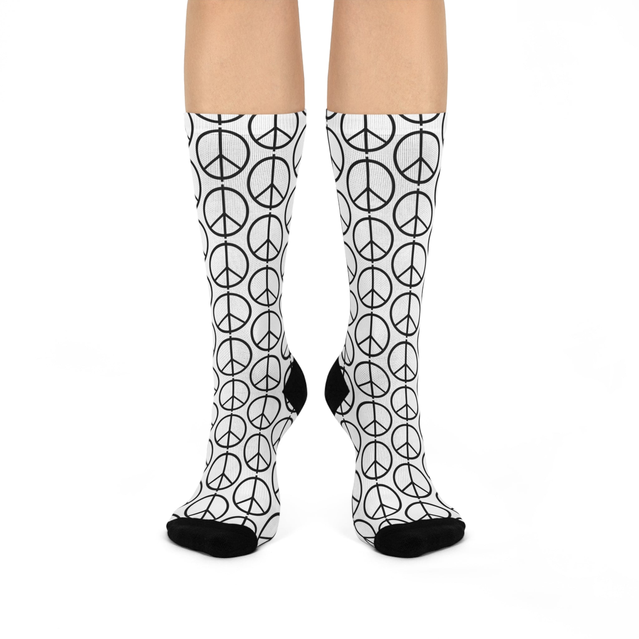 Peace Sign Crew Socks