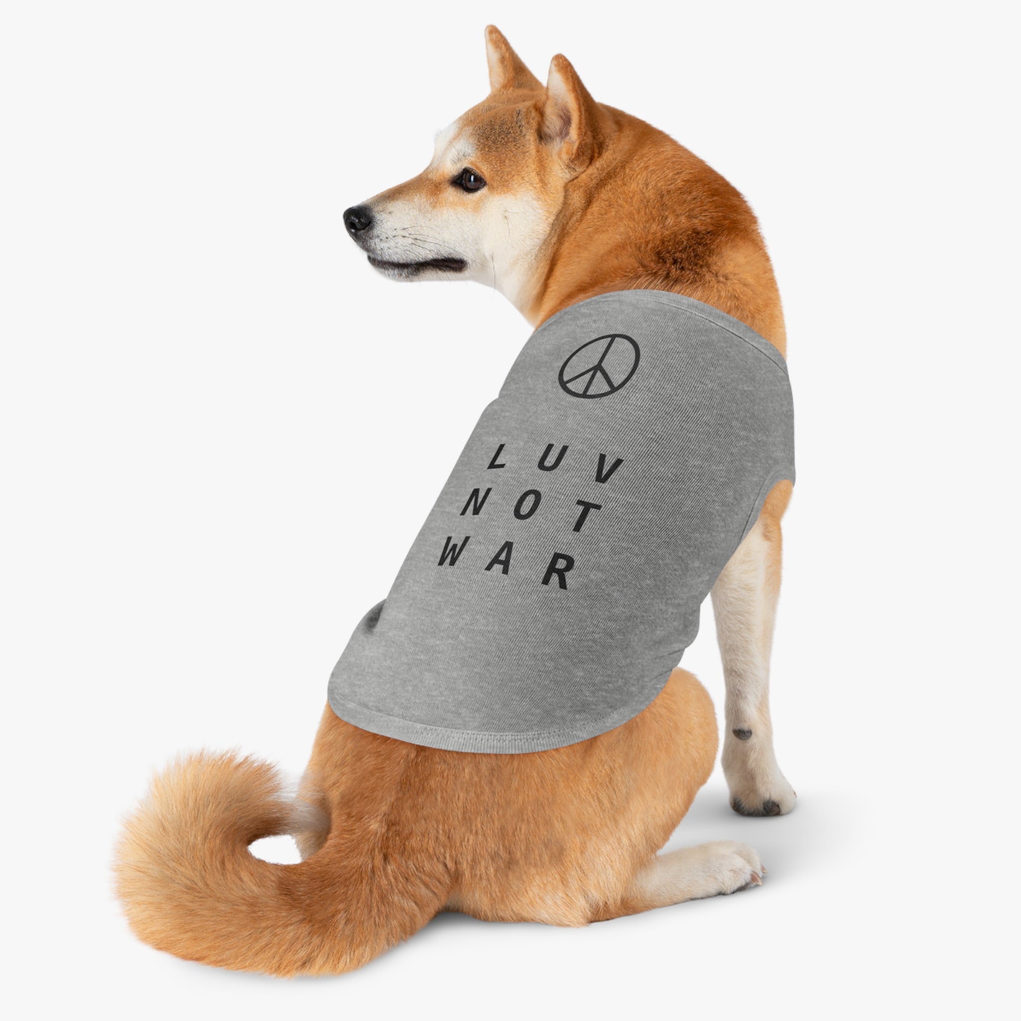 LUV NOT WAR - Pet Tank Top