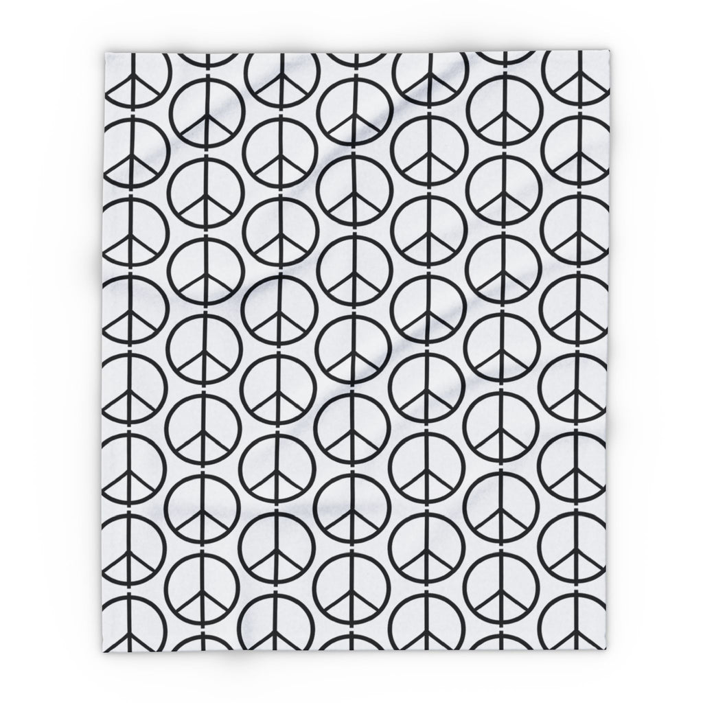 Peace Symbol Arctic Fleece Blanket