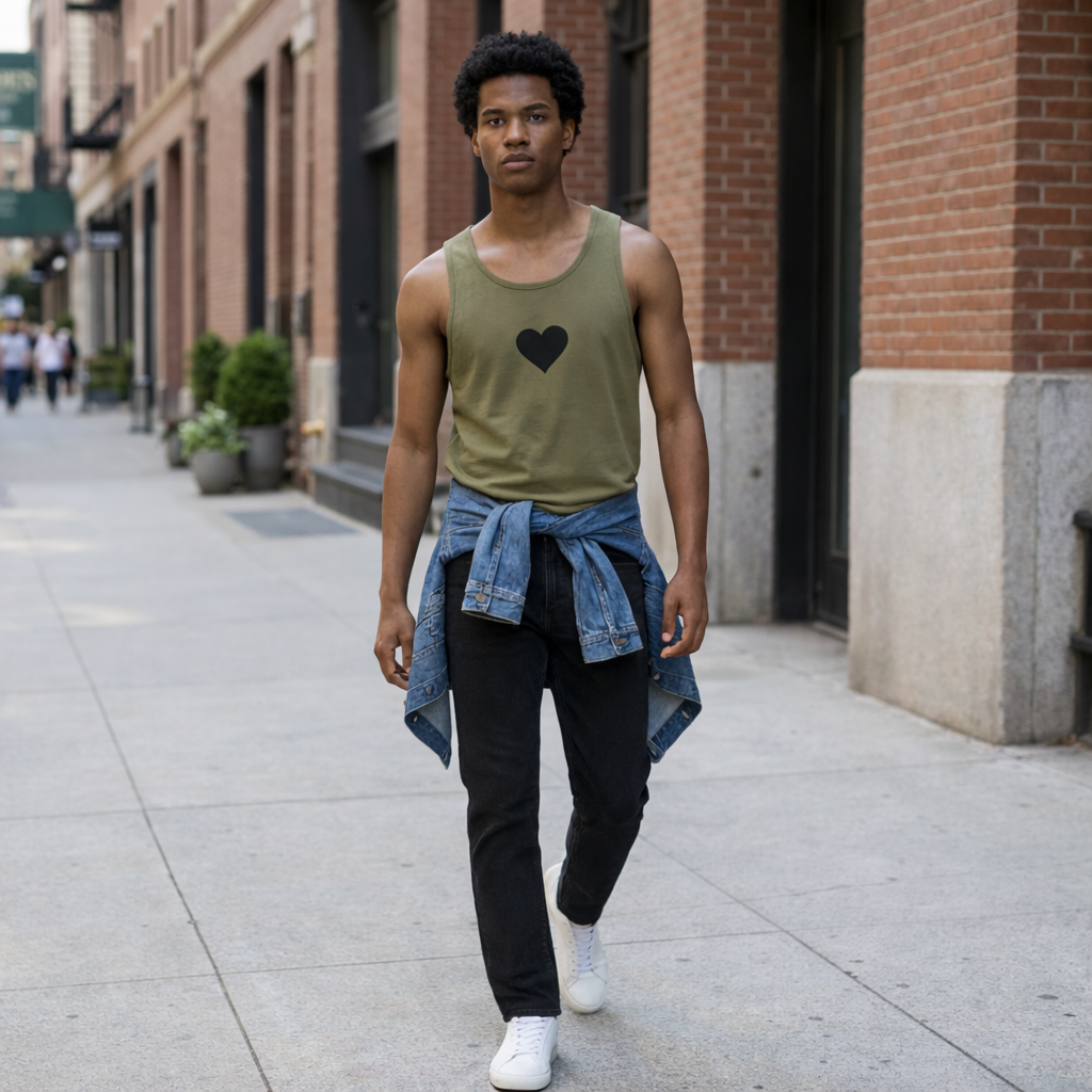 Black Heart – Men’s Premium Tank Top