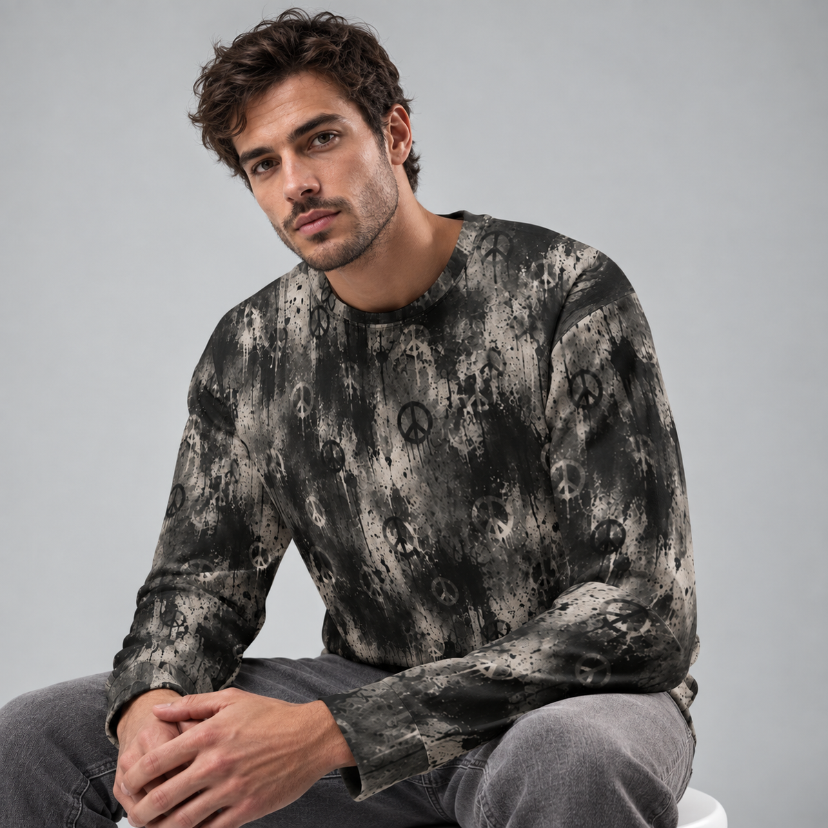 Peace Print Sweatshirt