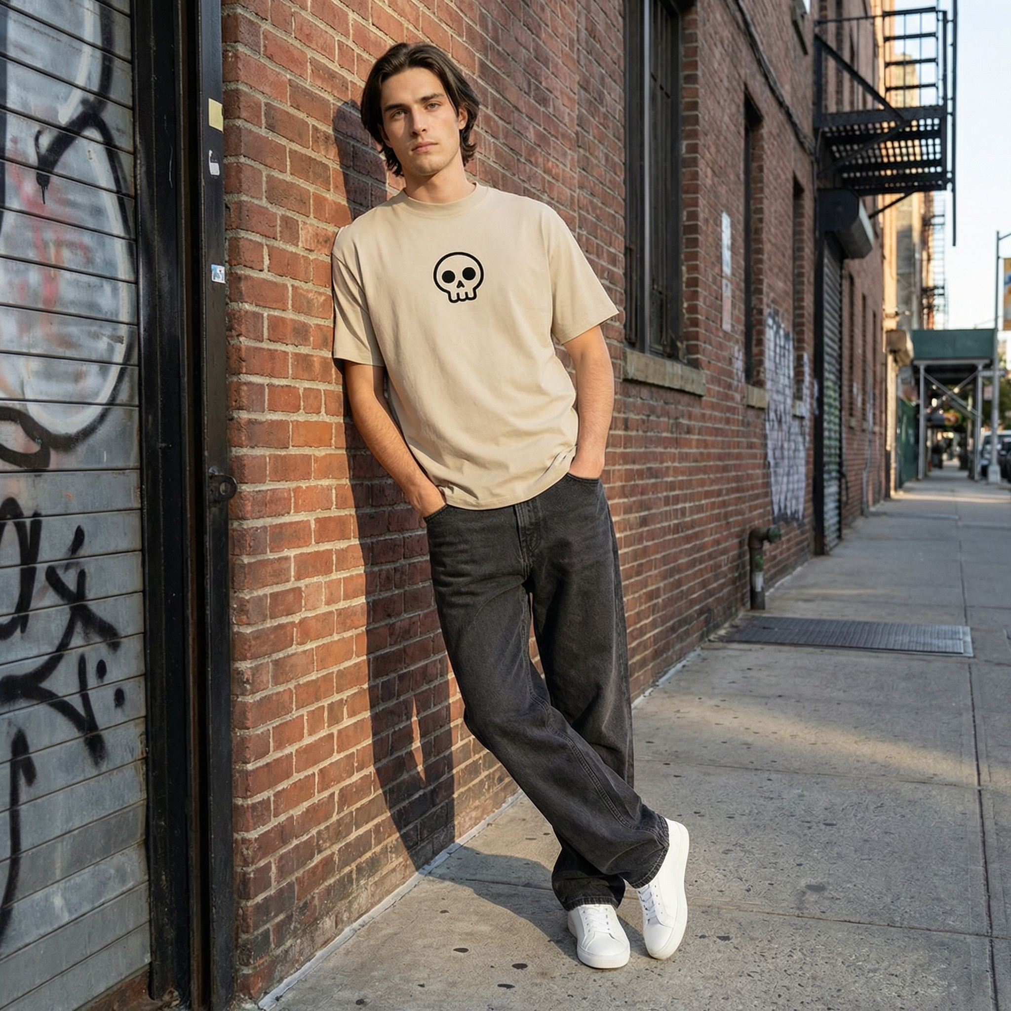 RAW - Skull Oversized T-Shirt