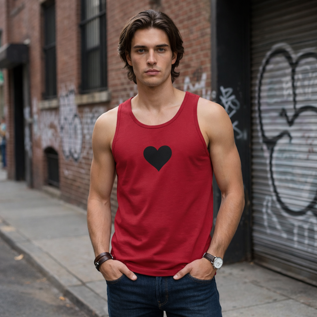 Black Heart – Men’s Premium Tank Top