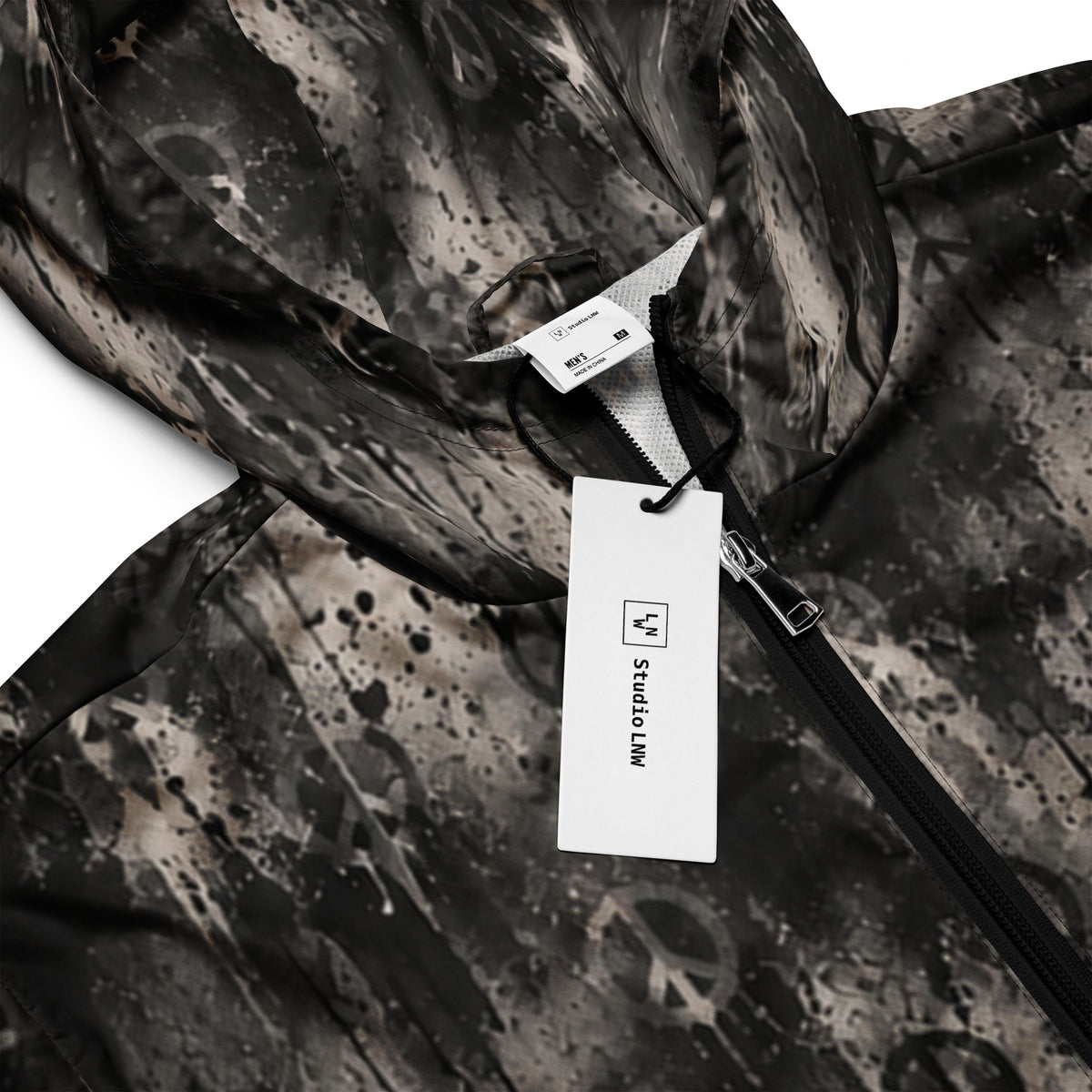 Peace Print Windbreaker
