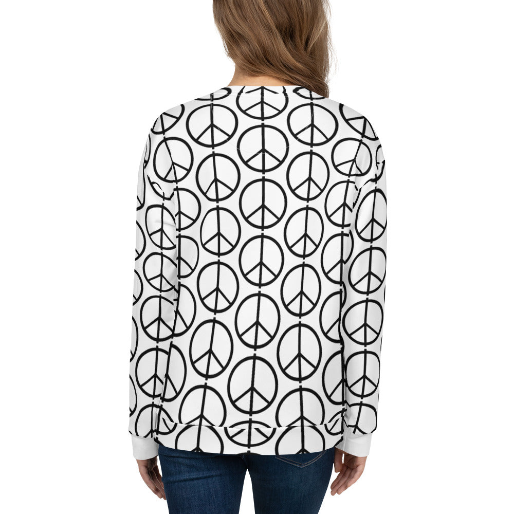 PEACE All-Over Print Unisex Sweatshirt