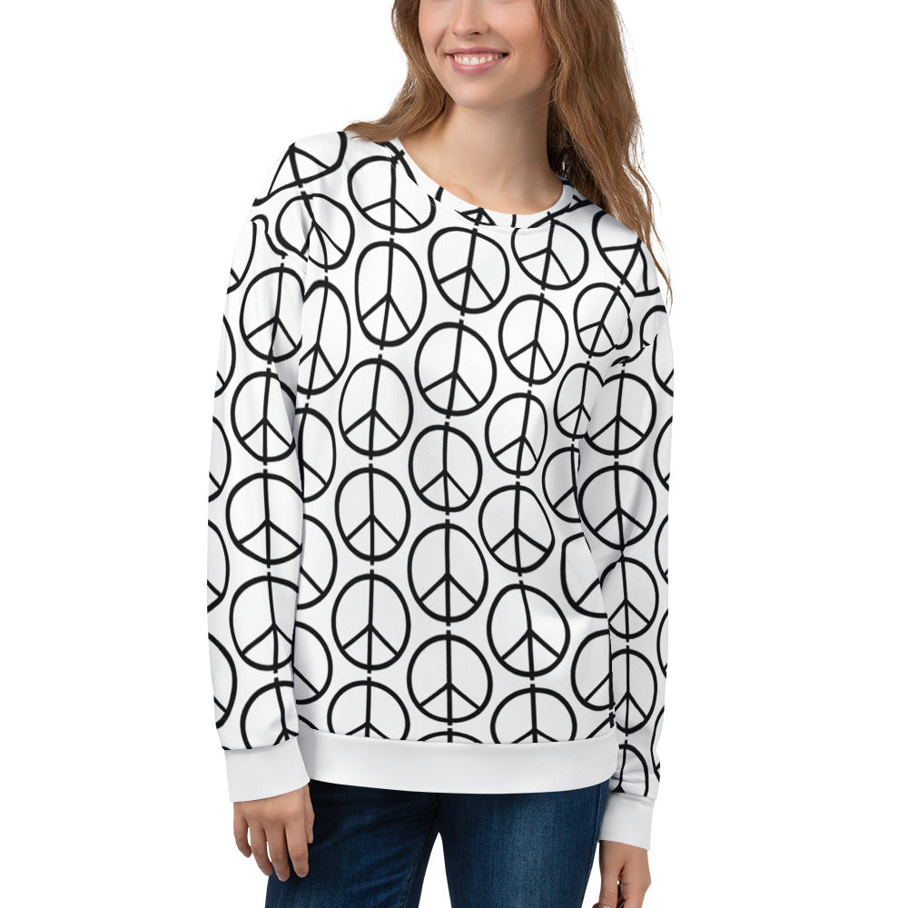 PEACE All-Over Print Unisex Sweatshirt