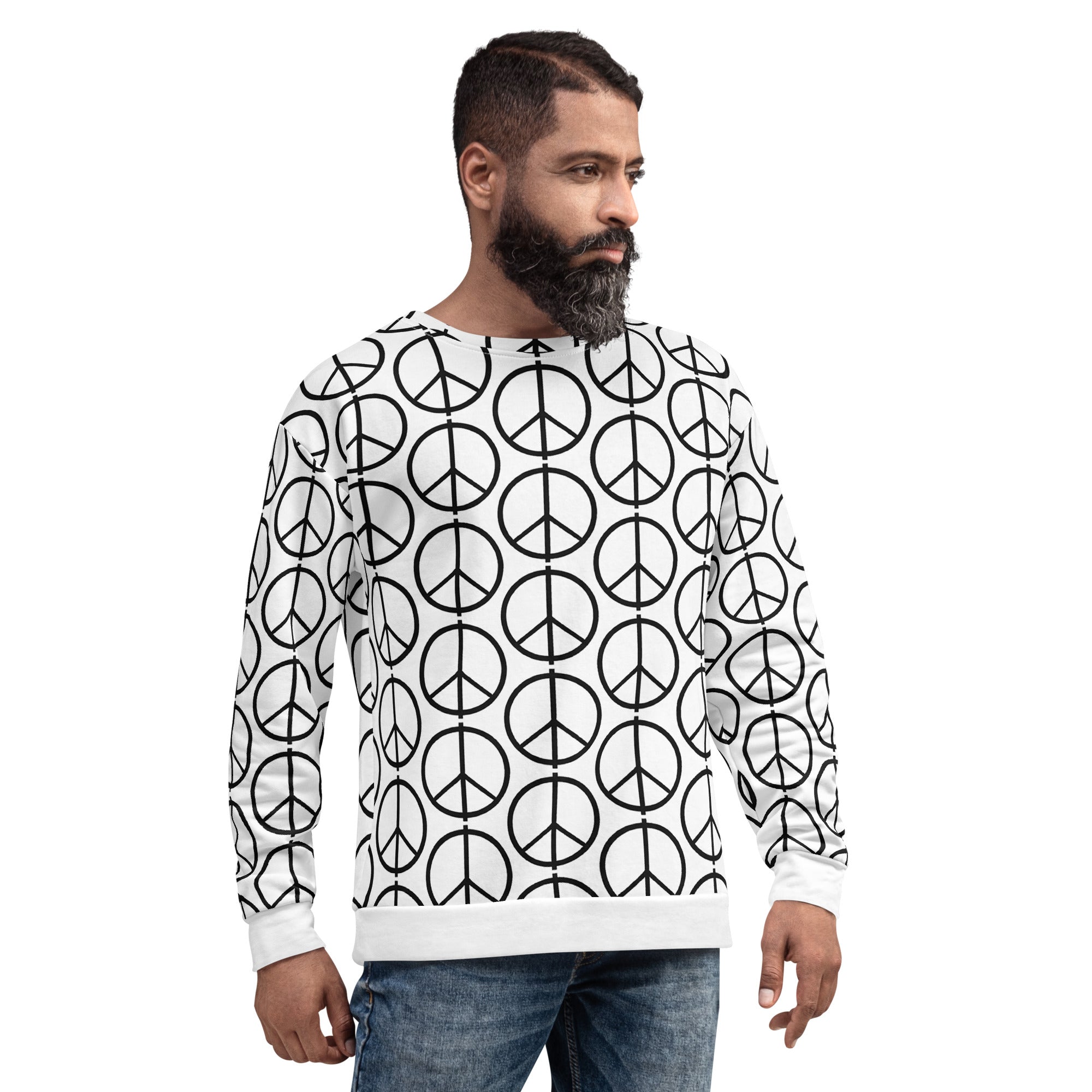 PEACE All-Over Print Unisex Sweatshirt
