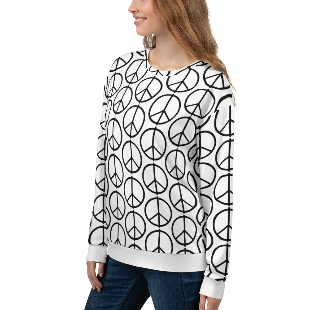 PEACE All-Over Print Unisex Sweatshirt