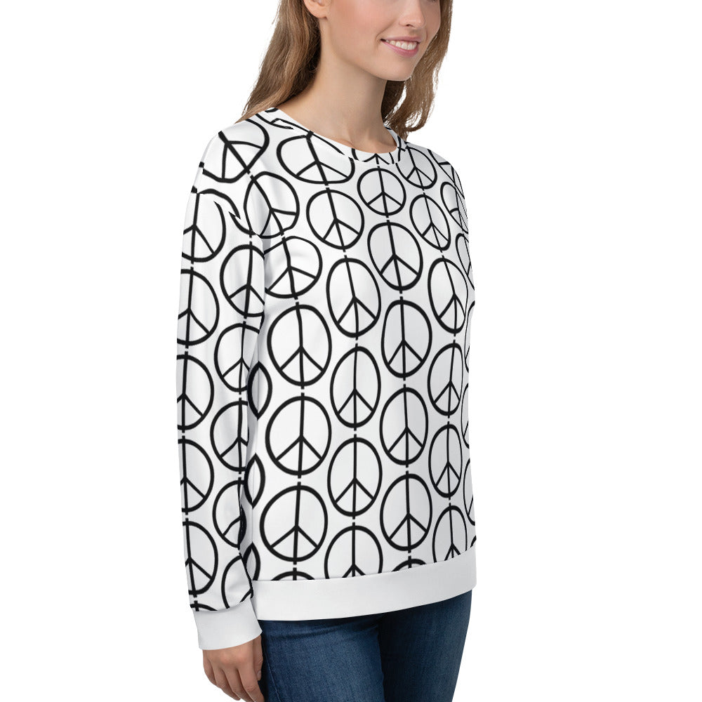 PEACE All-Over Print Unisex Sweatshirt