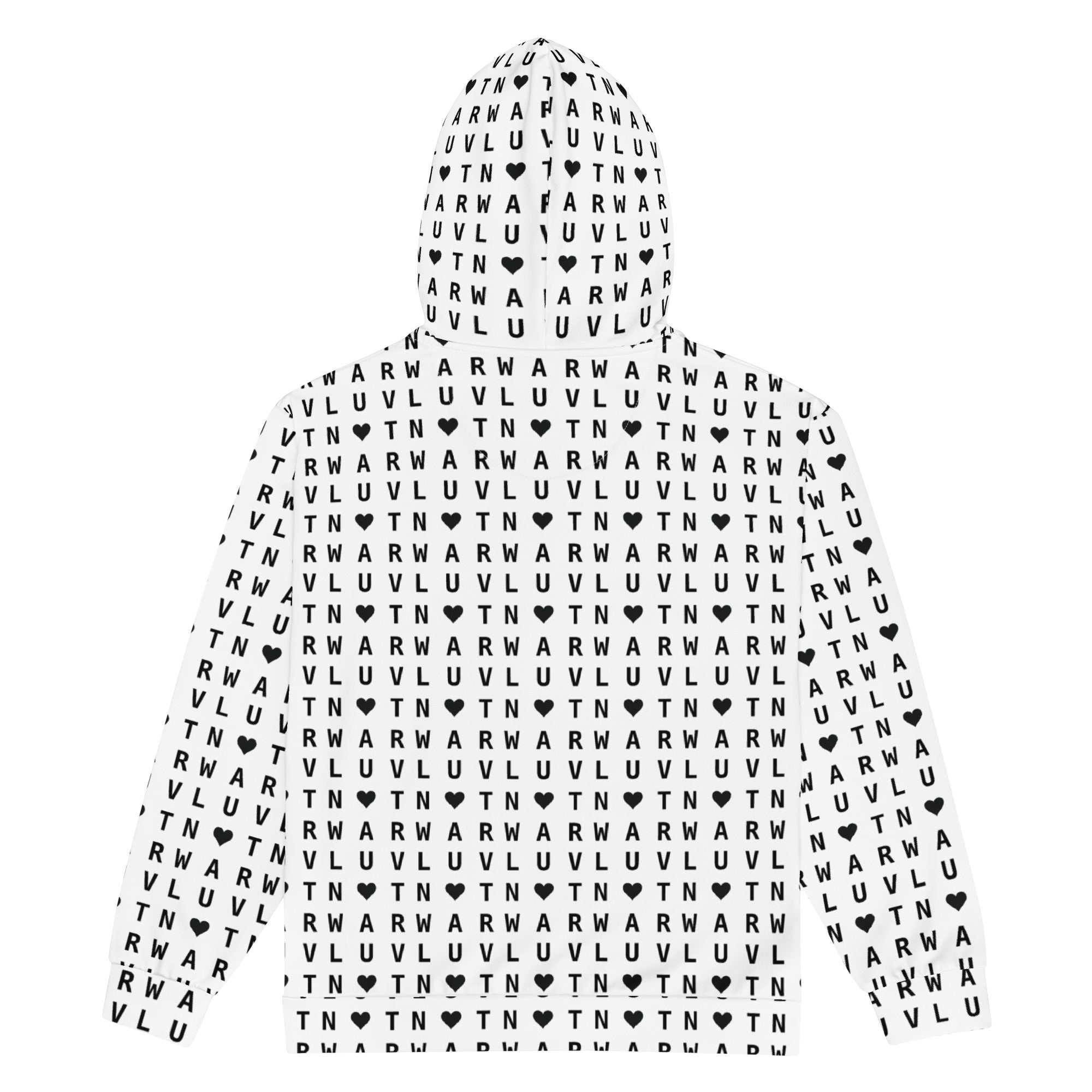 LUV NOT WAR – Unisex Recycled Zip Hoodie