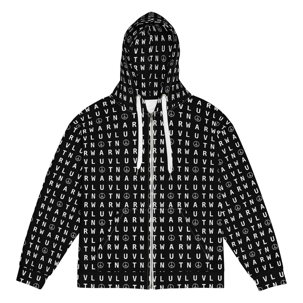 LUV NOT WAR – Unisex Recycled Zip Hoodie