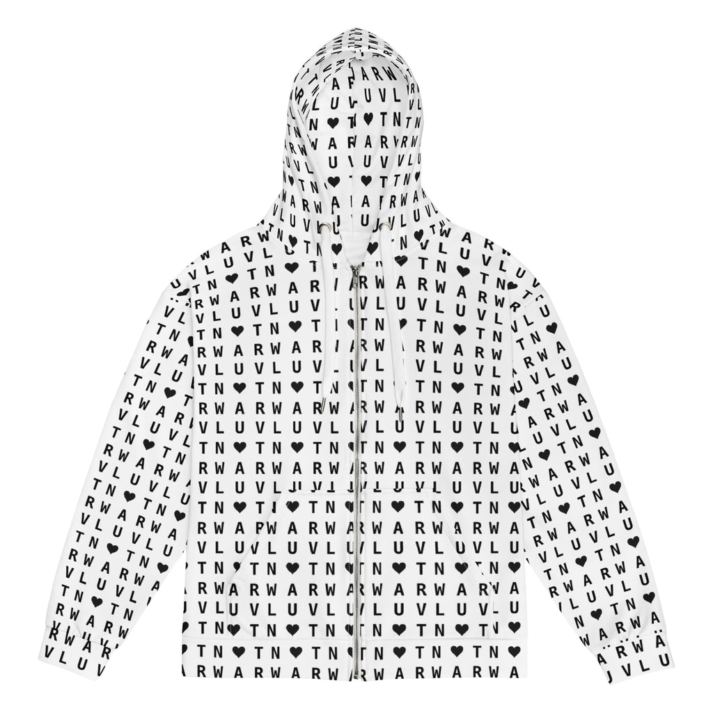 LUV NOT WAR – Unisex Recycled Zip Hoodie
