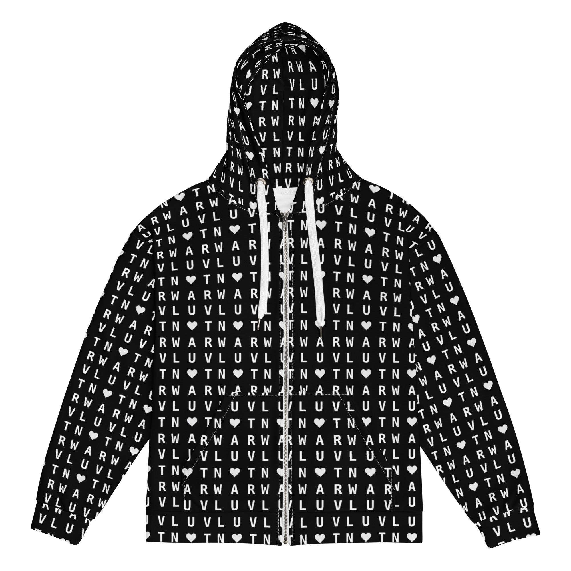 LUV NOT WAR – Unisex Recycled Zip Hoodie
