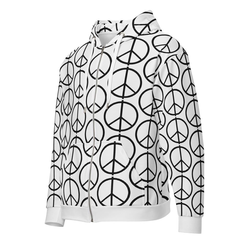 PEACE Unisex zip hoodie