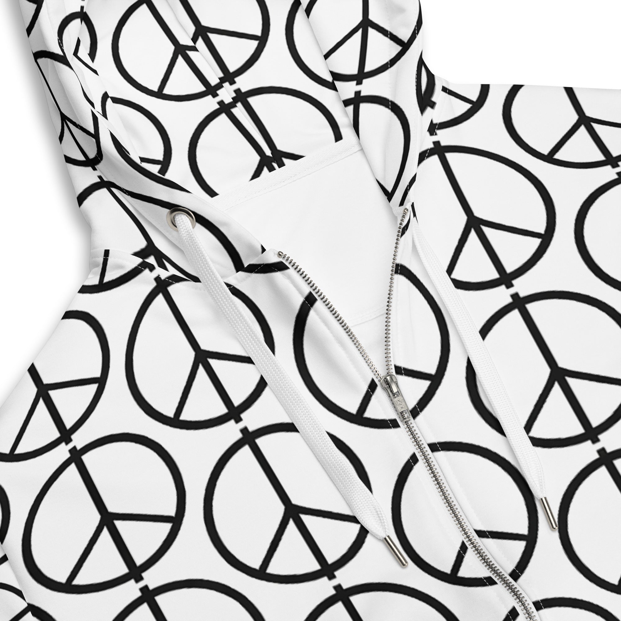 PEACE Unisex zip hoodie