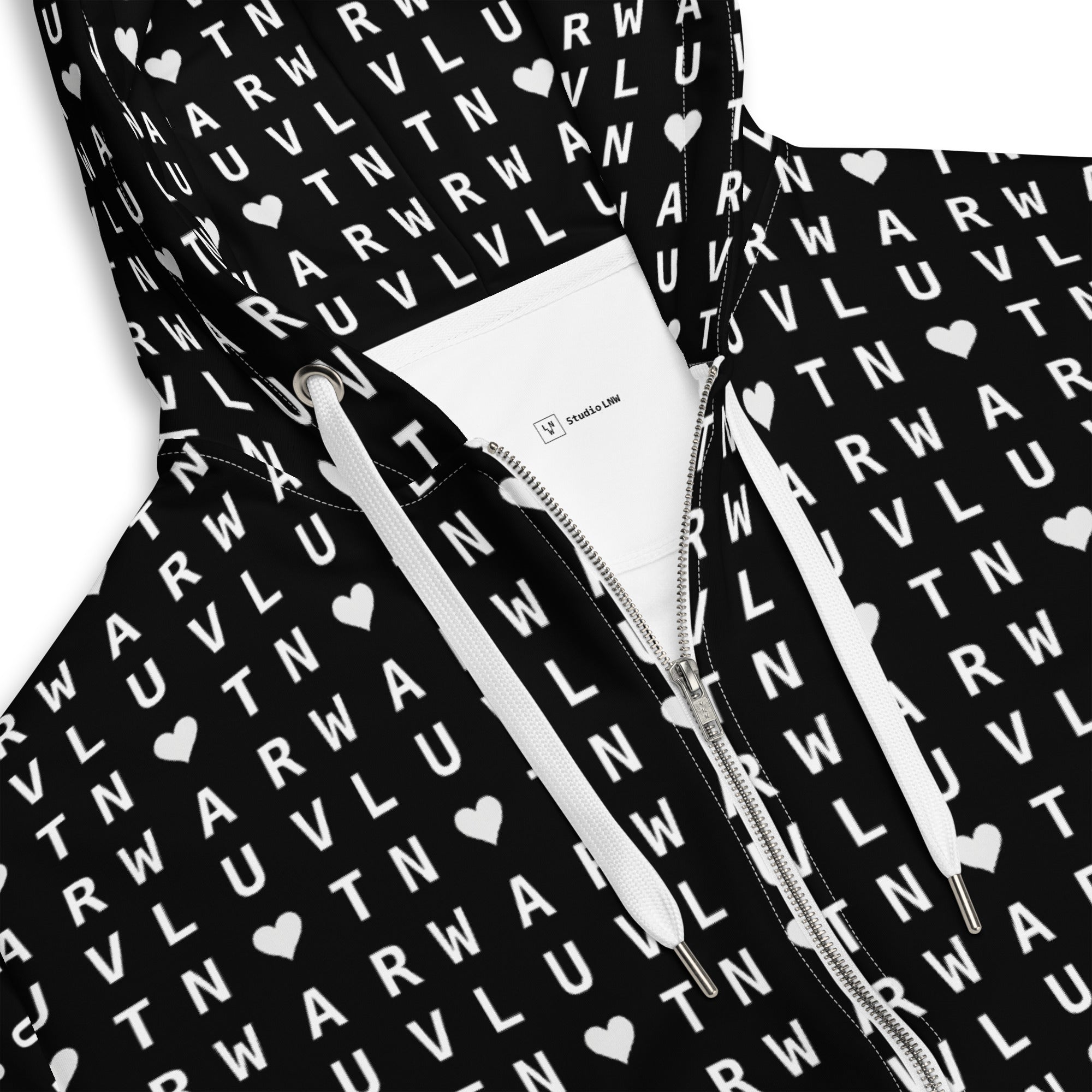 LUV NOT WAR – Unisex Recycled Zip Hoodie