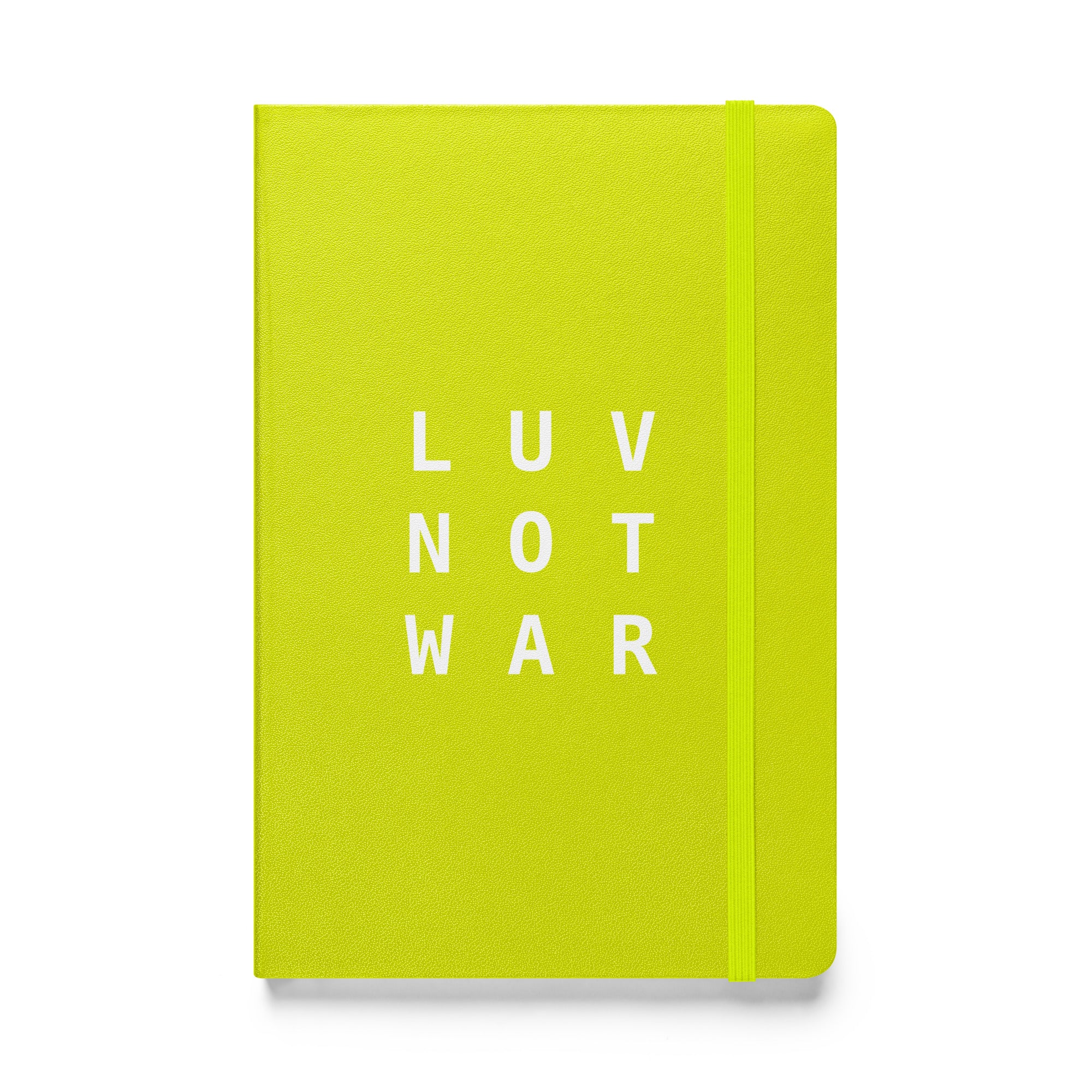 LUV NOT WAR – Hardcover Bound Notebook