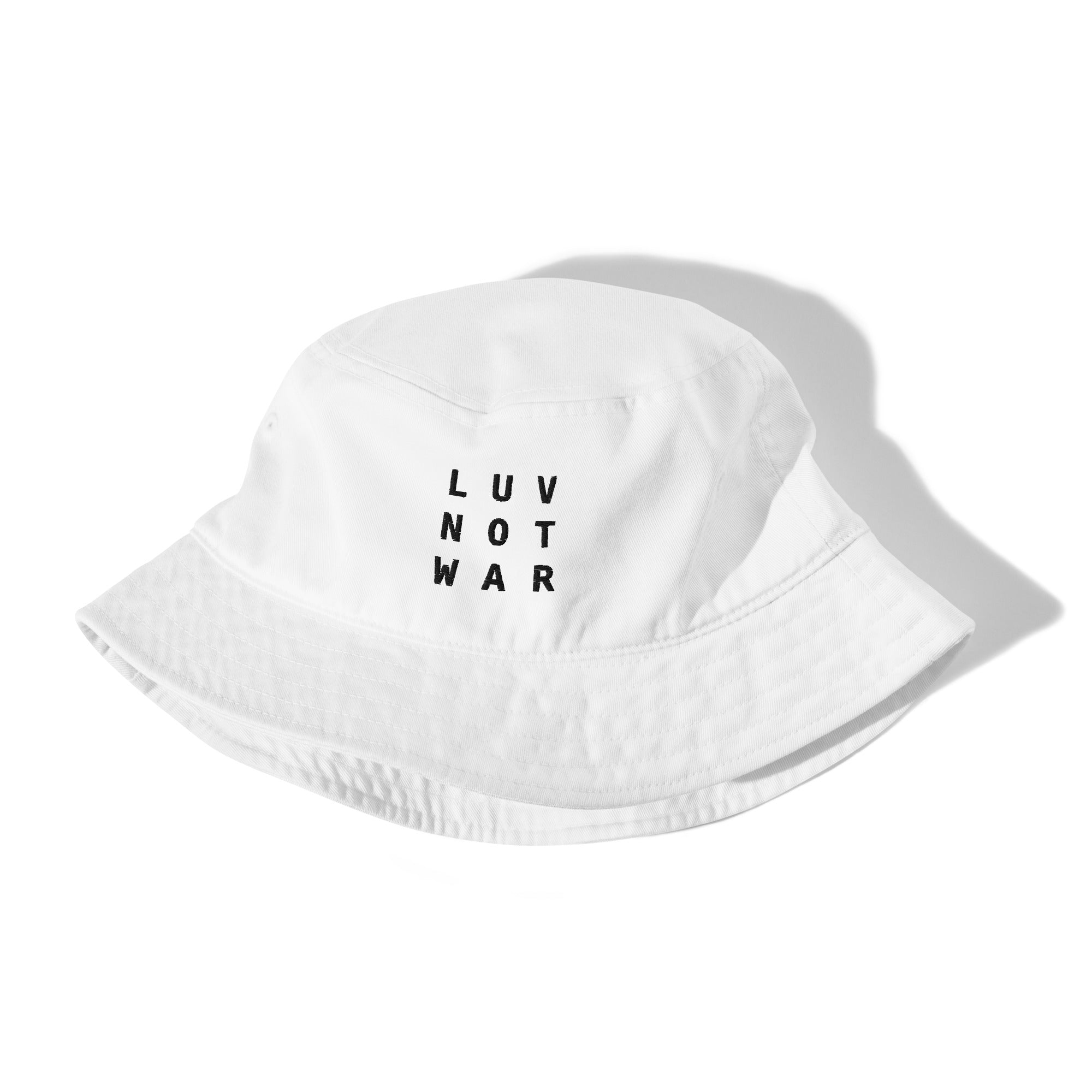 LUV NOT WAR - Organic Bucket Hat