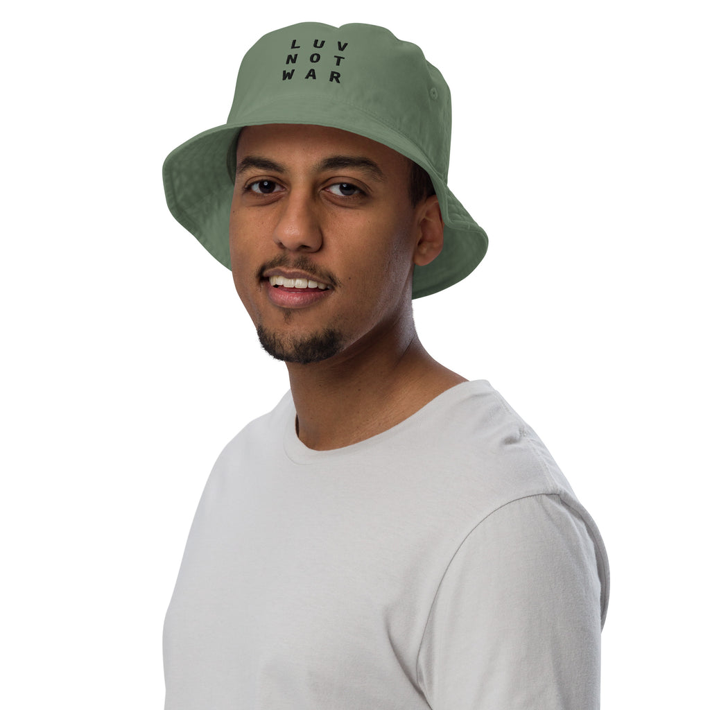 LUV NOT WAR - Organic Bucket Hat
