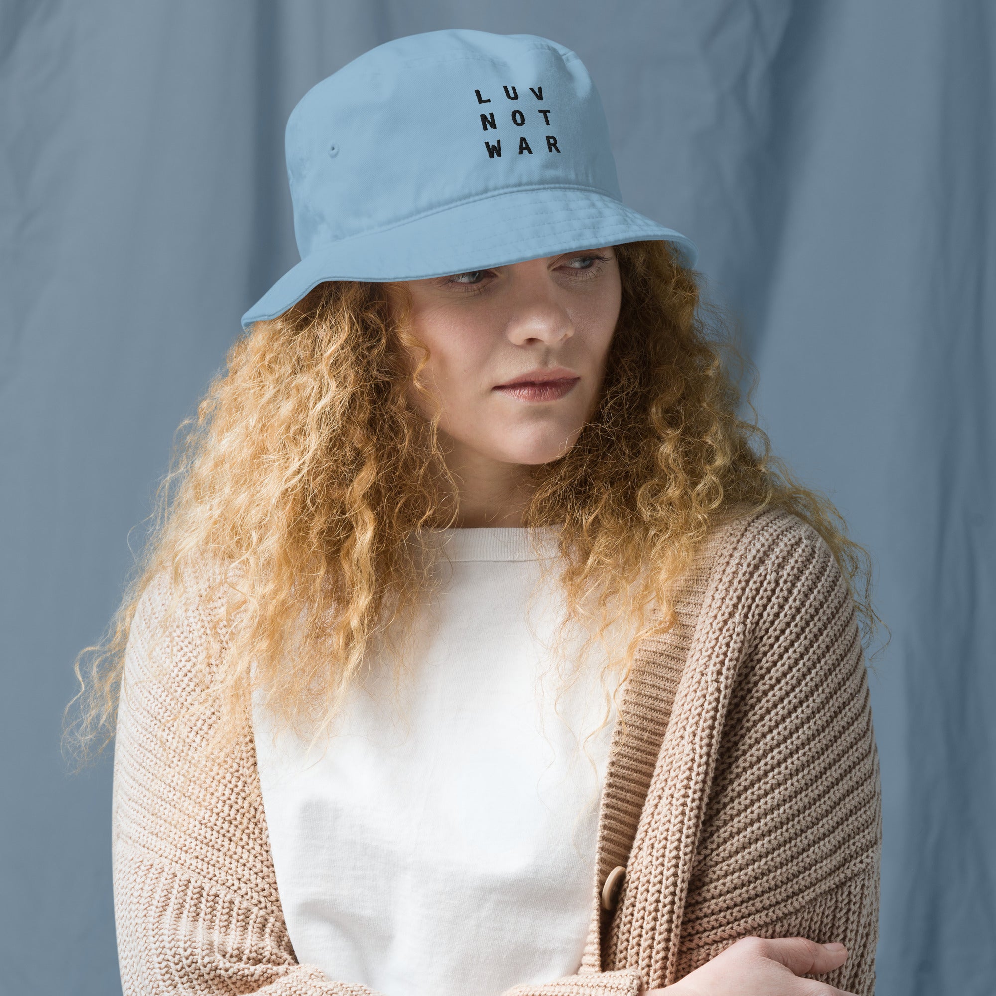 LUV NOT WAR - Organic Bucket Hat