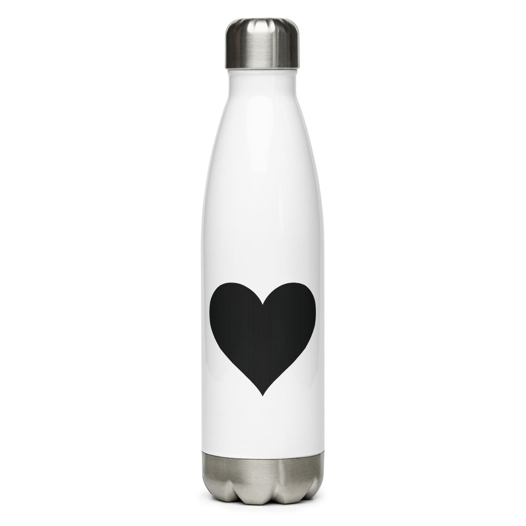 Black Heart – Stainless Steel Water Bottle