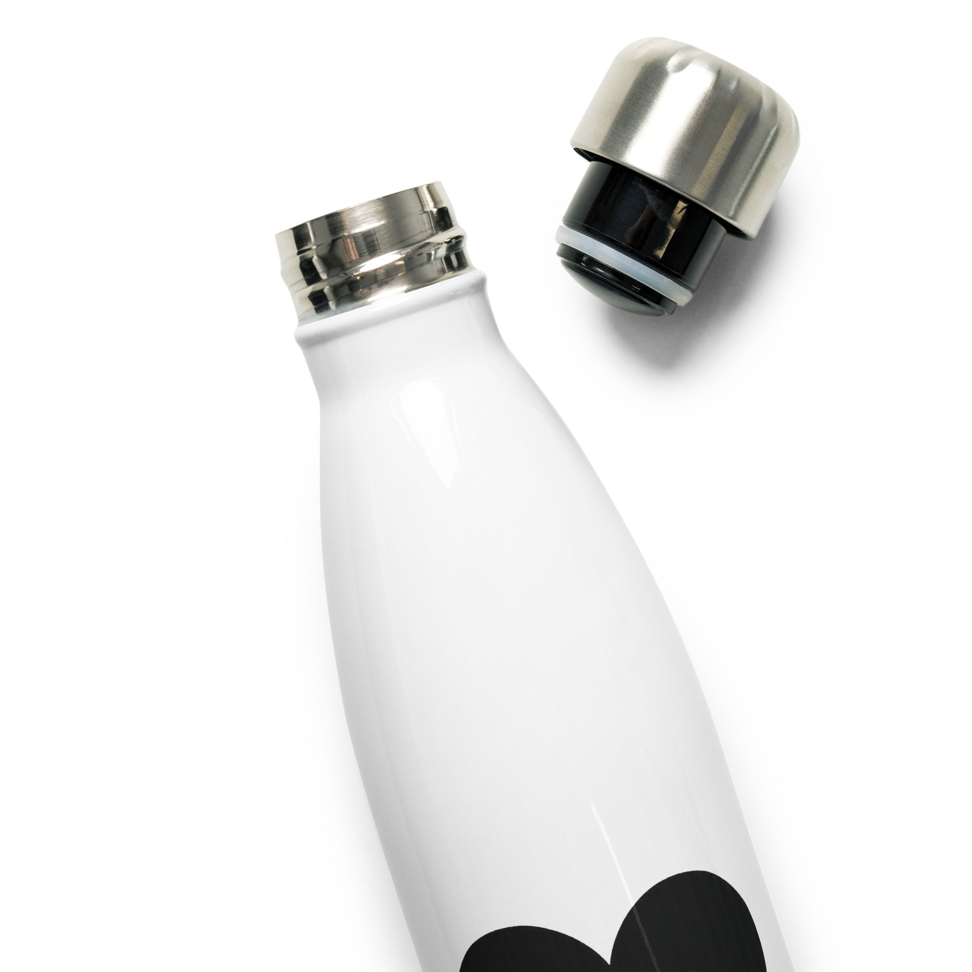 Black Heart – Stainless Steel Water Bottle