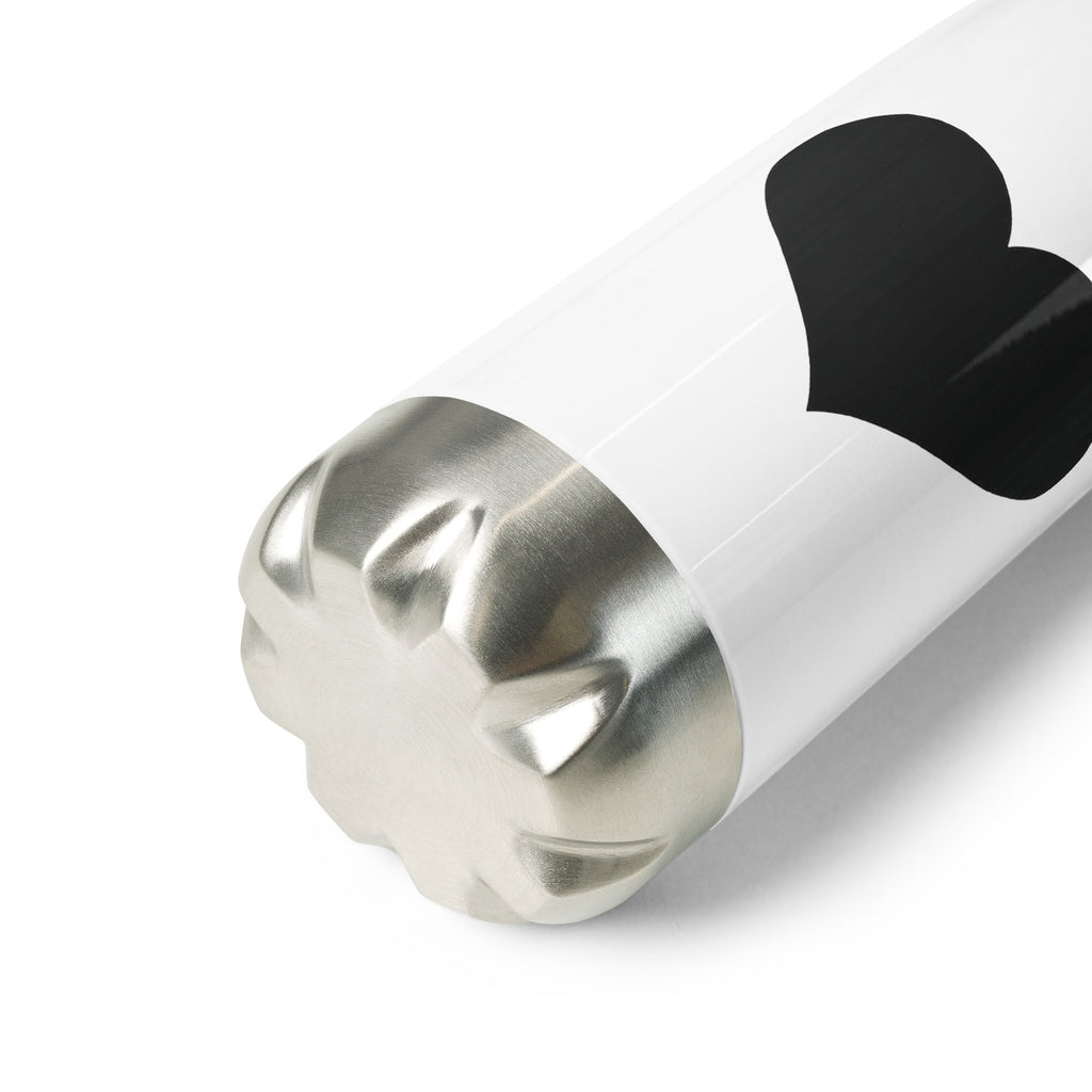 Black Heart – Stainless Steel Water Bottle