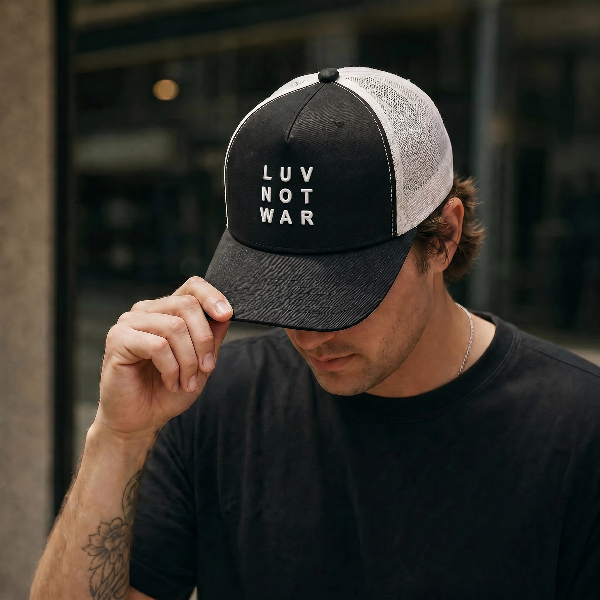 LUV NOT WAR – Trucker Cap