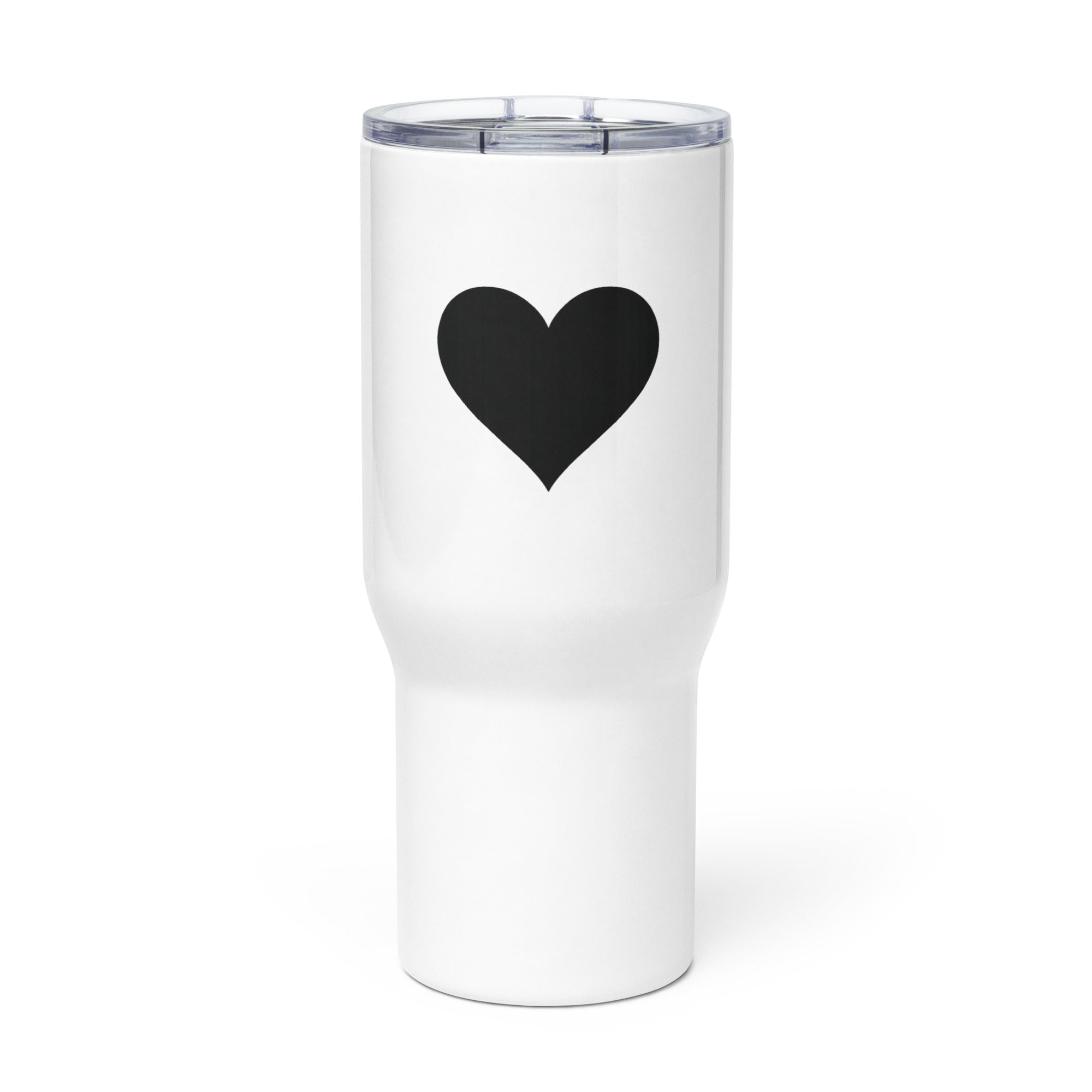 Black Heart – Travel Mug with Handle