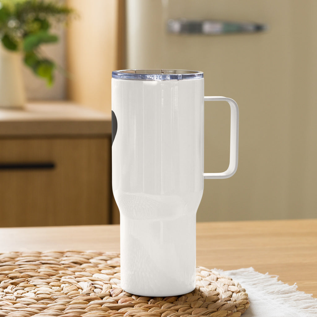 Black Heart – Travel Mug with Handle
