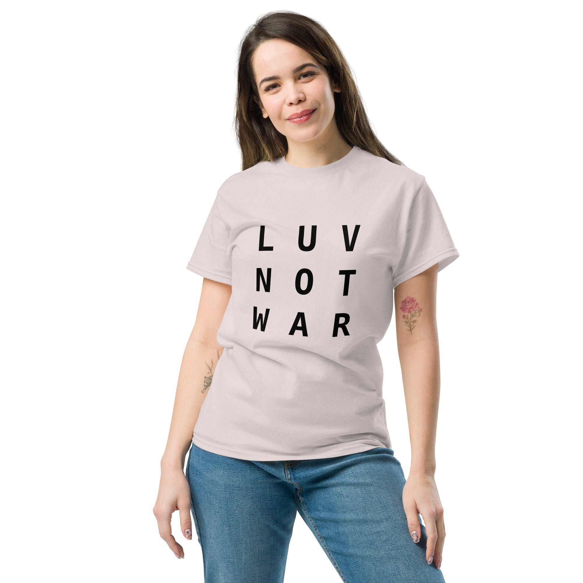 LUV NOT WAR – Unisex Classic Tee