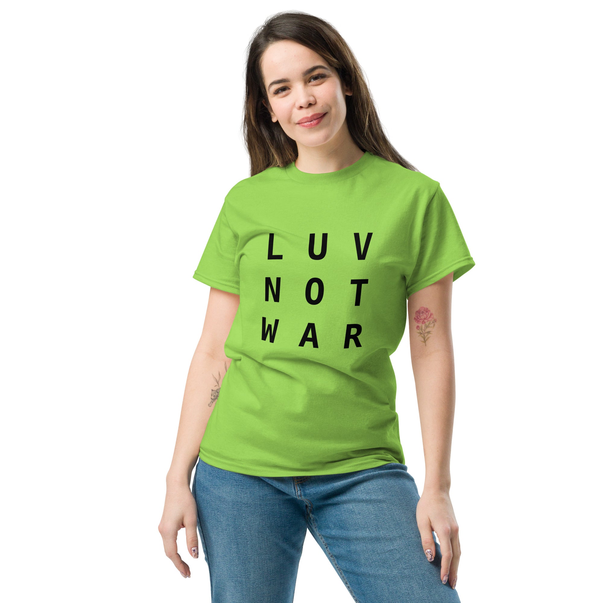 LUV NOT WAR – Unisex Classic Tee