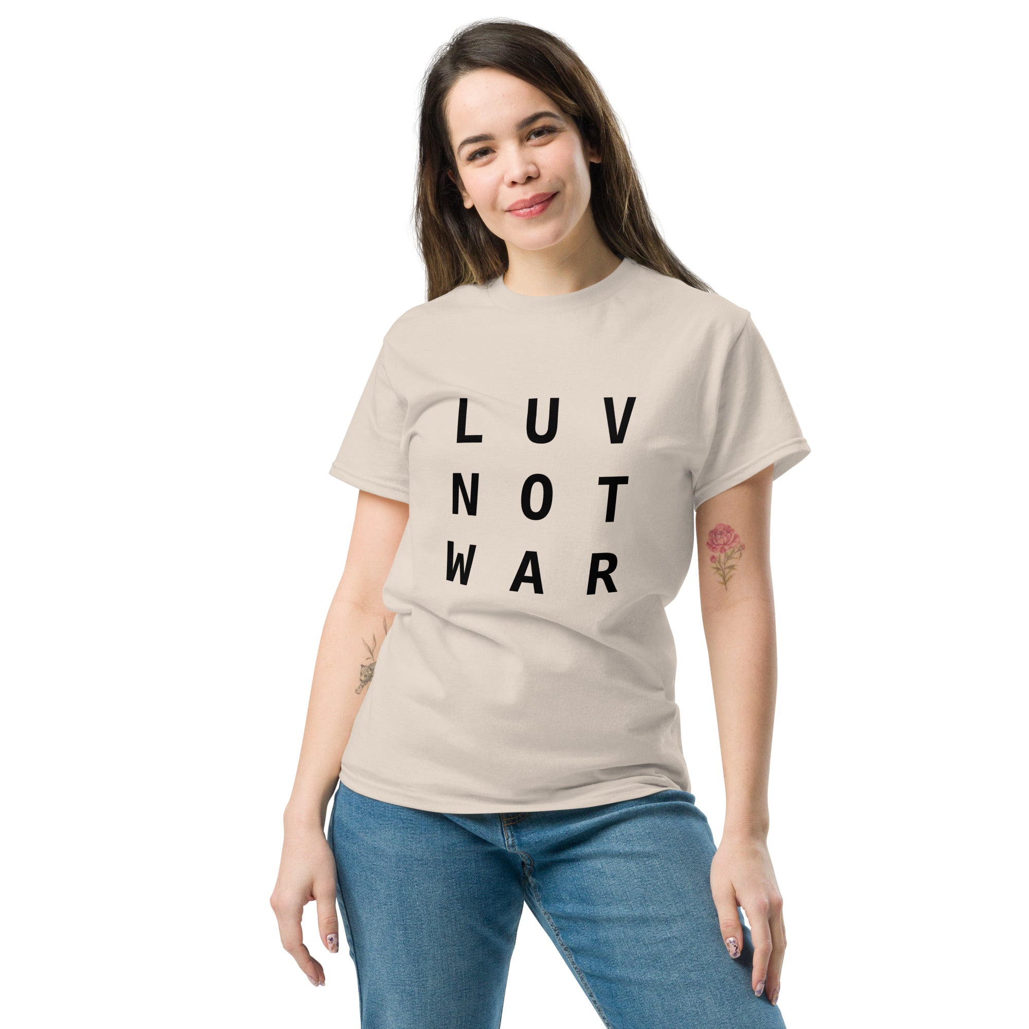 LUV NOT WAR – Unisex Classic Tee