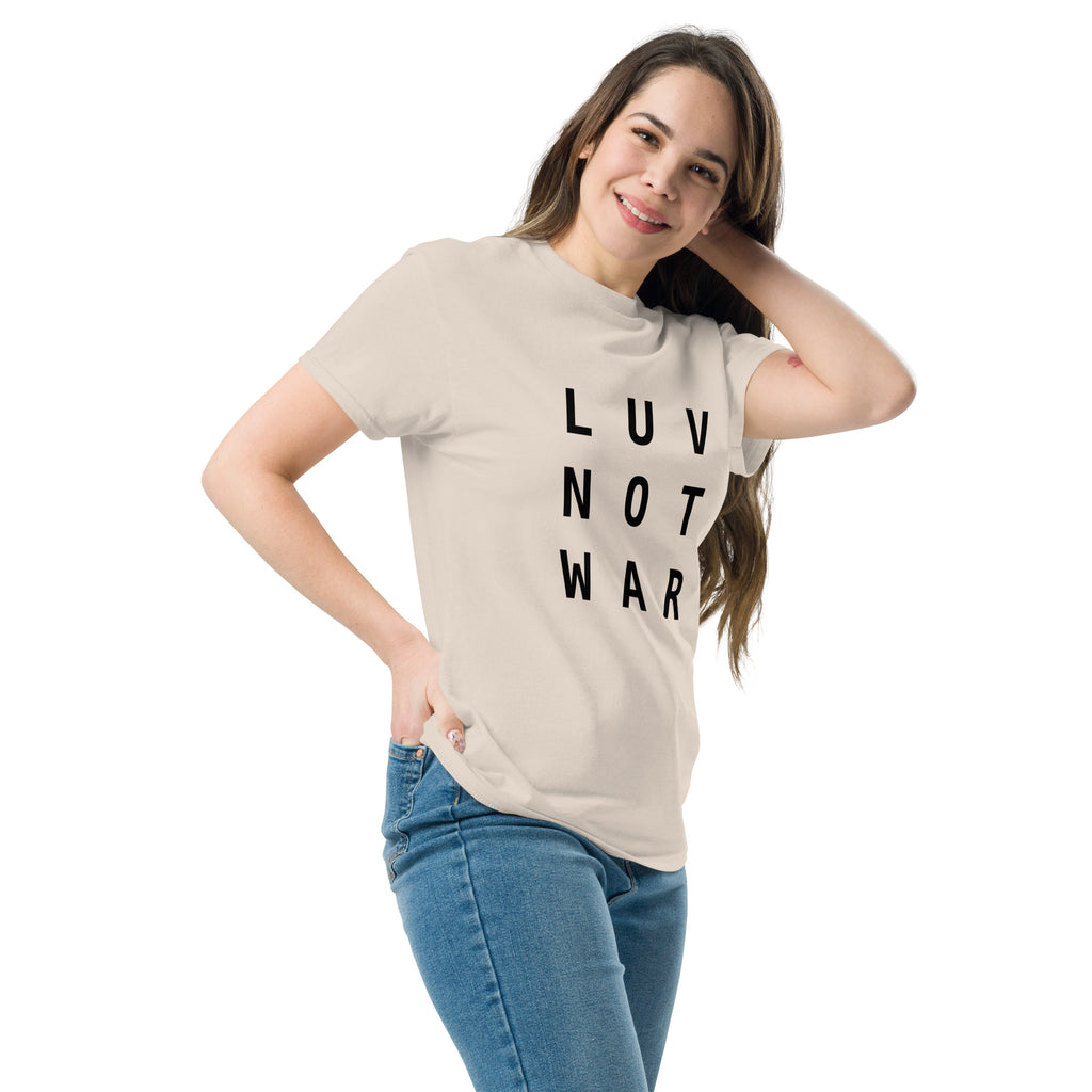 LUV NOT WAR – Unisex Classic Tee