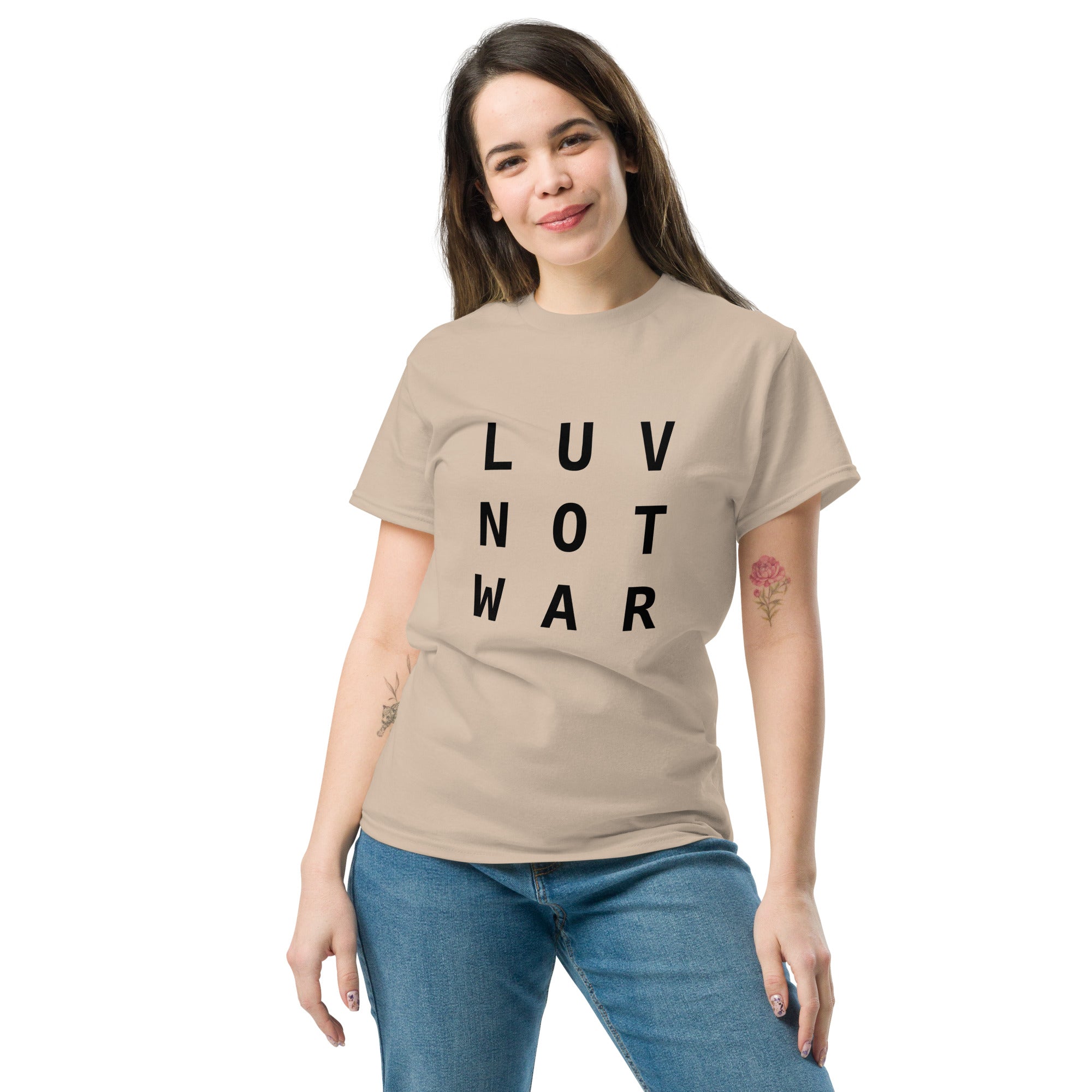 LUV NOT WAR – Unisex Classic Tee